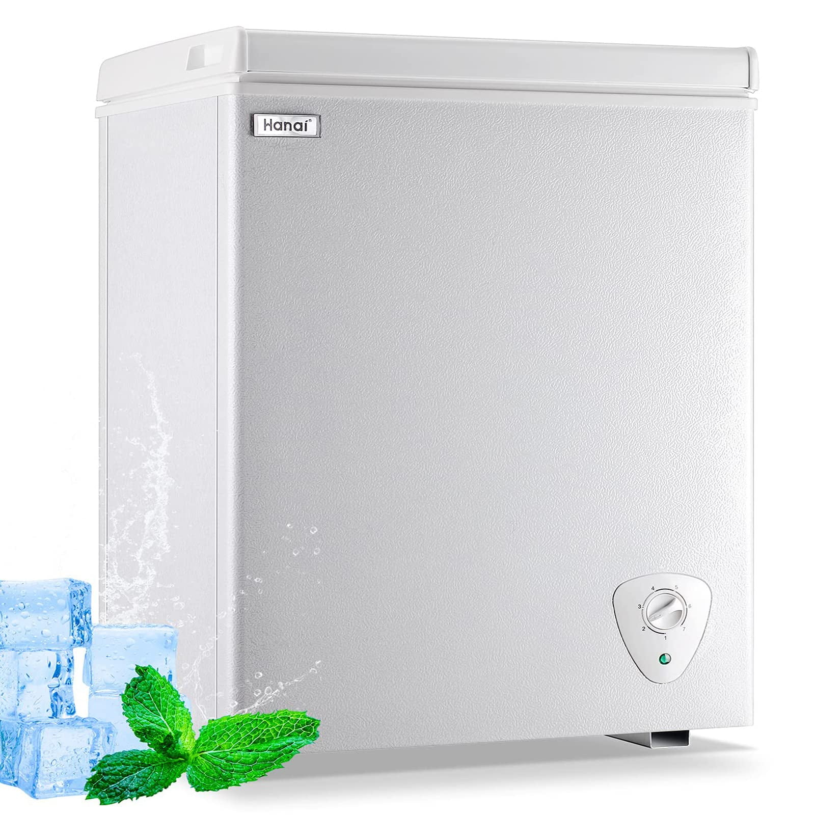 5.0 Cubic Chest Freezer Compact Deep Freezer with Top Open Door and