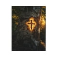thumbnail image 2 of CozyNet Cross Carved Into Ancient Tree Glowing Bark Under Golden Forest Light Wall Art Prints With Frame Canvas Perfect for Living Room & Bedroom, Ready to Hang, Wall Decor 12"x16", 2 of 10