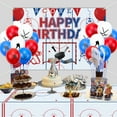 thumbnail image 4 of Hockey Party Decorations - 3 Pcs Ice Hockey Tablecloths, 18 Pcs Hockey Balloons Disposable Plastic Ice Hockey Rink Table Cover for Sports Event Game Day Hockey Birthday Party Supplies, 4 of 7
