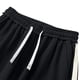 thumbnail image 4 of Ceisia Men's Ribbed Straight-Leg Casual Trousers | Elastic Waist Contrast Stripe Draped Pants (Multiple Solid Colors) Gifts, 4 of 8
