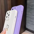 thumbnail image 3 of Compatible with iPhone 13 Pro Max Case 6.7", Slim Soft Silicone Cute Plated Heart Pattern Full Camera Protection Shockproof Phone Case for Women Girls (White), 3 of 11