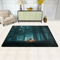 thumbnail image 3 of Non-Slip Area Rug 72"x48" Indoor Washable Floor Mats Carpet Printed for Living Room, Bedroom, Home Decor Crow Perched on Pumpkin Lantern, 3 of 7