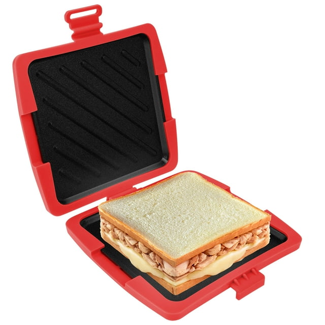 Sándwichera de Microondas Inalámbrica Tostadora de Microondas Versátil Ahorradora de Tiempo para el Hogar, Viajes, Oficina, Dormitorio