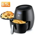thumbnail image 2 of Uten 6.9 Qt Air Fryer Toaster Oven Combo, 1700W Digital One-Touch Screen Airfryer, 8 Presets Nonstick Basket, Compact Size for Family, Easy Clean, Black, 2 of 13
