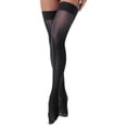 thumbnail image 4 of iEFiEL Womens Glossy Thigh High Stockings Shiny Solid See-through Socks, 4 of 7