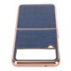 thumbnail image 5 of Funda de Cuero para teléfono Resistente a los arañazos Nano Plating Funda para teléfono con Pantalla Plegable Funda Protectora para teléfono para Galaxy Z Flip4 Azul, 5 of 8