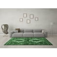 thumbnail image 3 of Ahgly Company Indoor Round Persian Emerald Green Traditional Area Rugs, 4' Round, 3 of 4