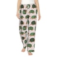 thumbnail image 2 of Picia Cute Armadillo Womens Soft Woven Cotton Elastic Waistband Sleep Pajama Pant Lounge Sleep Pant With Pockets And Drawstring-Medium, 2 of 9