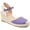Purple, variant on Womens Ashlyn Wedge Heel Espadrille Sandals, Widths Available