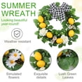 thumbnail image 4 of Summer Wreath for Front Door Spring Wreath Artificial Lemon Wreath for The Home Wall Décor Indoor Outdoor Design 2, 4 of 6