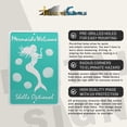 thumbnail image 4 of Mermaids Welcome Shells Optional Funny Metal Wall Art Sign Beach Home Decor Tiki, 4 of 8