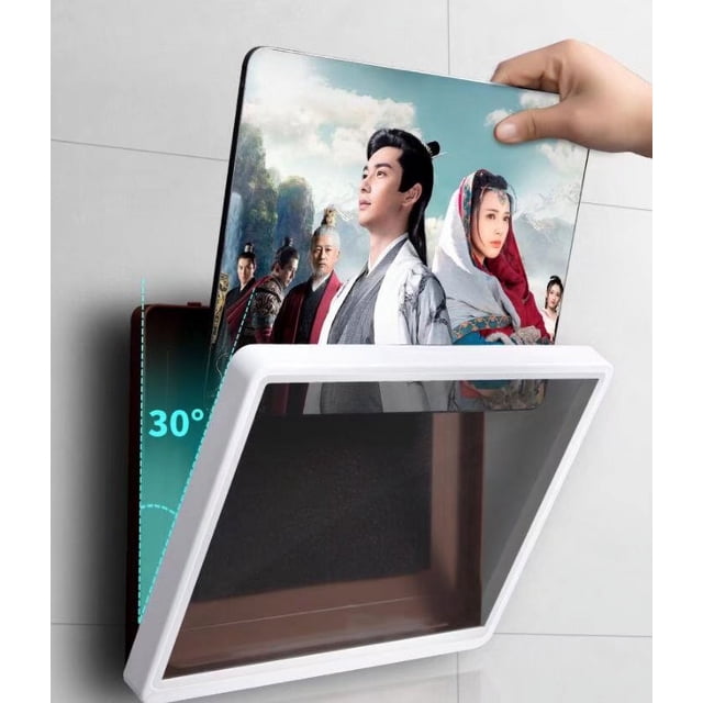Carcasa para tableta y ordenador, caja para teléfono móvil, pantalla táctil para baño, soporte impermeable para colgar en la pared, cubierta protectora con almohadilla de perforación gratuit