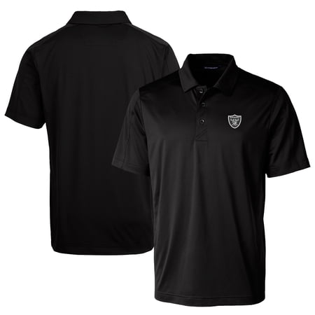 Men s Cutter & Buck Black Las Vegas Raiders Prospect Textured Stretch Big & Tall Polo