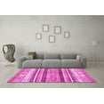 thumbnail image 3 of Ahgly Company Indoor Round Abstract Pink Modern Area Rugs, 8' Round, 3 of 4