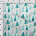 thumbnail image 3 of oneOone Polyester Lycra Turquoise Blue Fabric Tree Sewing Craft Projects Fabric Prints By Yard 56 Inch Wide, 3 of 6