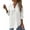 502_White, variant on Button-up Shirts for Women 2025 Hot Spring And Autumn Simple Solid Color Sleeveless V Neck Button Up Lapel Shirt For Women Spring Tops