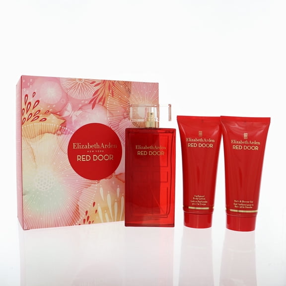 Elizabeth Arden Red Door 3 Piece Set For Women: 3.3 Oz Eau De Toilette Spray, 3.3 Oz Body Lotion, 3.3 Oz Shower Gel