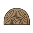thumbnail image 2 of Sunburst Coir and Rubber Outdoor Doormat, Mainstays, 24" x 36", Half-Round, Natural, 2 of 5
