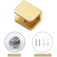 thumbnail image 3 of Paquete De 4 Abrazaderas Para Vidrio WEIHJMXG Latón De Alta Calidad Dorado Para Vidrio De 10 Mm A 12 Mm, 3 of 5