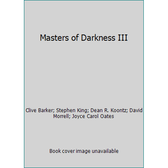 Pre-Owned Masters of Darkness III (Paperback) 0812517660 9780812517668