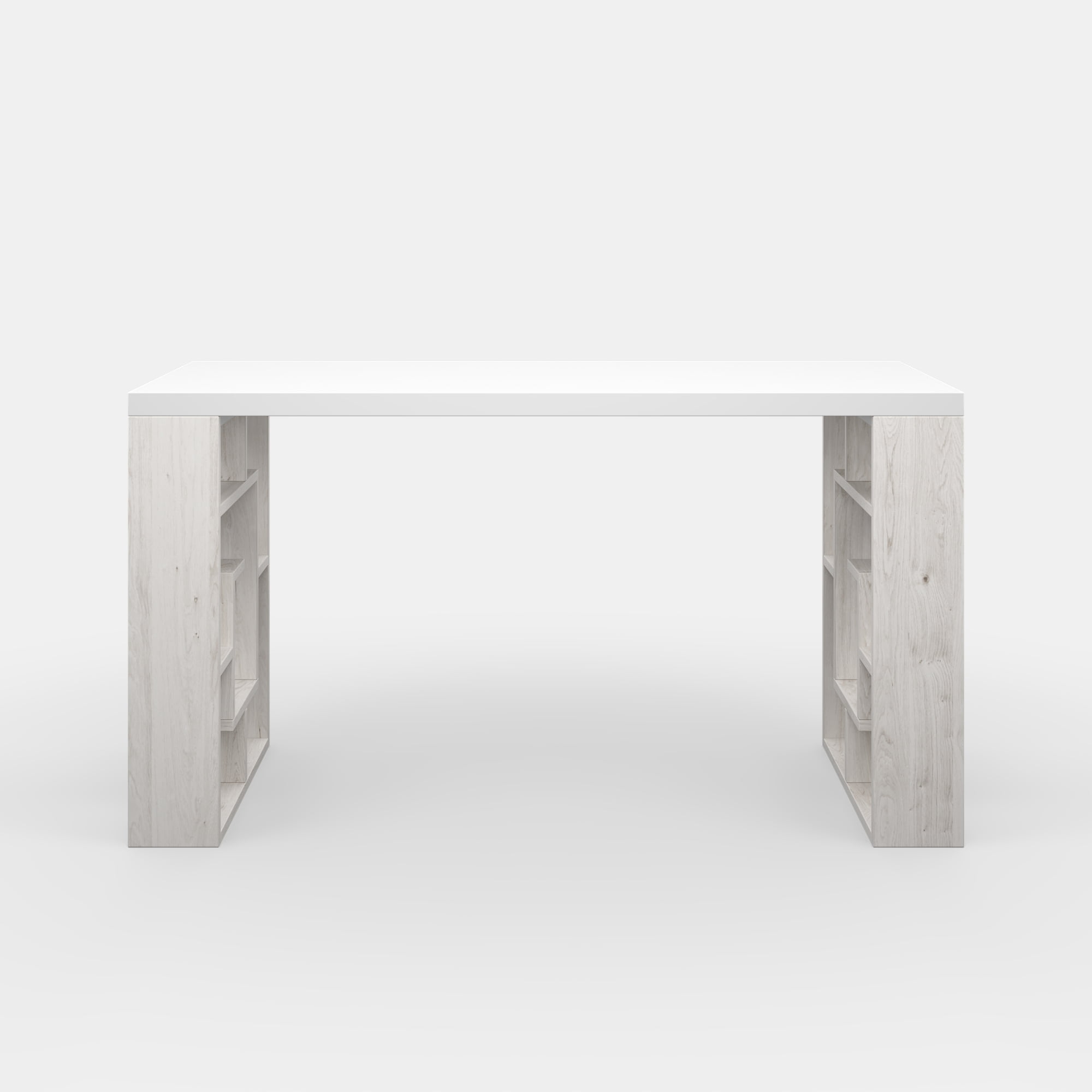 Ada Home Decor Furniture 4 Tier White Ivory Briscoe Modern Desk