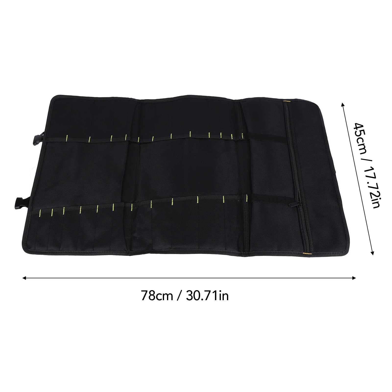 Riousery Multi-functional Tool Roll Up Pouch Heavy Duty Oxford Cloth Wrench Organizer Bag for Repairman Mechanic Portable Storage Red 18.11 inches / 46 cm