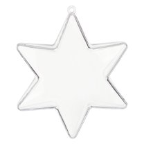 LYINGF Clear Fillable Drop Ornaments with Hole - Transparent Christmas Baubles for Personalized Decor, Hanging Decorative Ornaments for Tree Decorating, DIY Christmas Craft Supplies