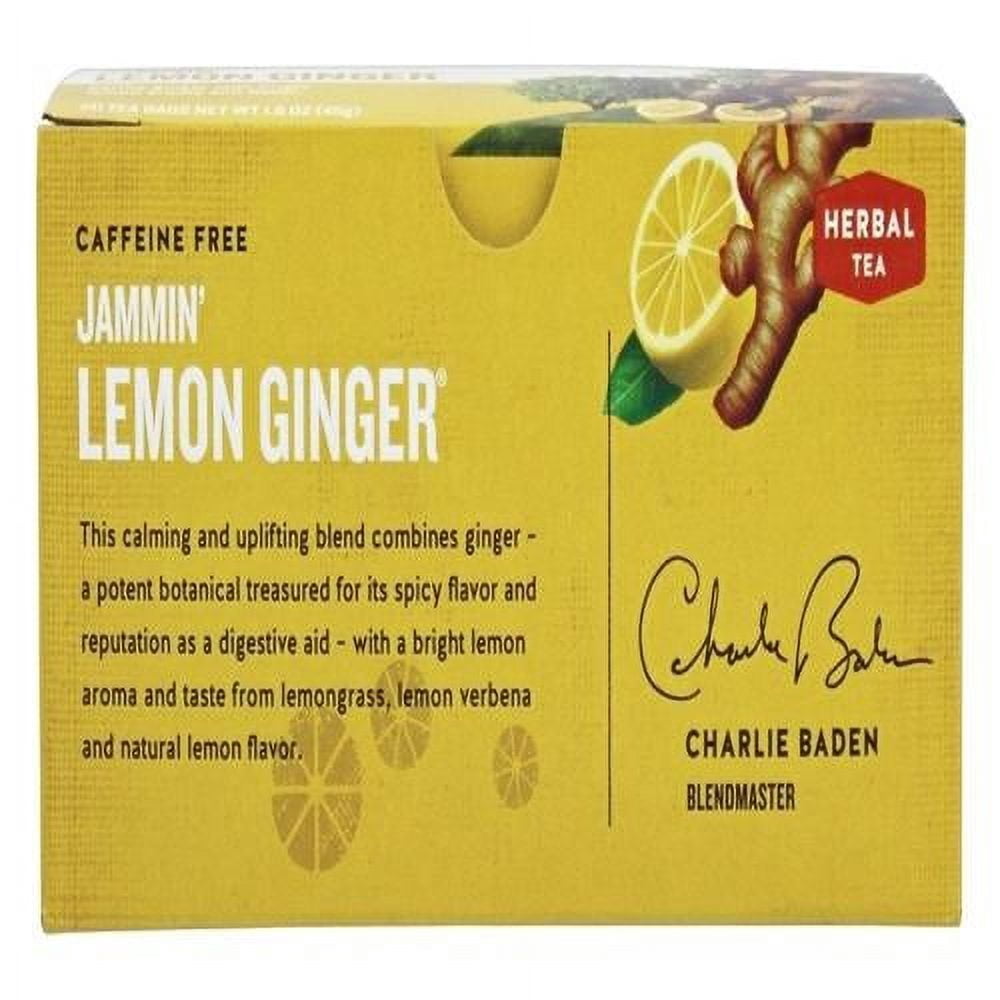 Celestial Seasonings Herbal Tea, Jammin Lemon Ginger, 20 Count Box - Pack of 2