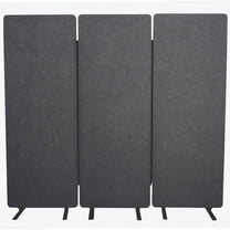 FSE 373-RCLM7266ZSG RECLAIM Acoustic Room Dividers - 3 Pack in Slate Gray