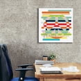 thumbnail image 2 of Epic Graffiti 'Peace Rainbow'  by Erin Clark Canvas Wall Art, 26" x 26", 2 of 6