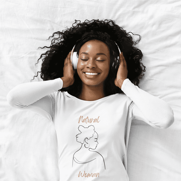 Natural Woman Twists (BL) Long Sleeve T-Shirt