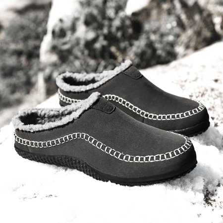

Men s Women s Warm Cotton Slippers Non Slip Water Repellent Wear-Resistant Fur Lined Winter Cotton Slippers