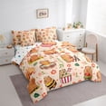 thumbnail image 2 of Erosebridal Kawaii Capybara 7pcs Bedding Comforter Set,Cute Flowers Floral Queen Bedding Sets For Girls Kids Reversible, 2 of 7