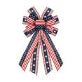 thumbnail image 3 of Boovnll 4th of July Bows, Large Red White Blue Stars Stripe Independence Day Bow Patriotic Bows for Indoor Outdoor Holiday Memorial Day Decor, 4th of July Decorations, 3 of 8