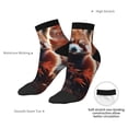 thumbnail image 6 of Naloa Red Panda Autumn Branches Ankle Socks for Women Non Slip Socks No Show Socks Classic Low Cut Casual Socks Casual Socks, 6 of 7