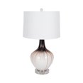 thumbnail image 4 of Sagebrook Home Glass 26" 2Tone Bottle Table Lamp, White, Round, 25.5"H, 2 Tone - 15" x 15" x 25.5", 4 of 7