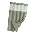 thumbnail image 3 of Cortina de ducha resistente y multifuncional, accesorio de baño para hotel, poliéster. Verde, 3 of 9