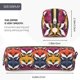 thumbnail image 3 of Easygdp Fox Face para Estuche de Lápices de Cuero, Estuche de Papelería de Cuero, Estuche de Gran Capacidad con Cremallera, 3 of 7
