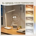 thumbnail image 3 of Lámpara de escritorio LED con 5 temperaturas de color | Regulación continua deslizante y temporizador de un  toque | Diseño plegable y portátil para oficina/estudio/arte de uñas | Carga, 3 of 7