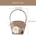 thumbnail image 4 of Wedding Flower Basket Decorative Rustic Wedding Petal Basket Wedding Supply, 4 of 4