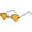 Black Orange, variant on Retro Classic Trendy Stylish Sunglasses for Men Women ,100% UV Protection , Triangle Designer Style Blue