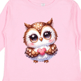 thumbnail image 4 of Inktastic Cute Owl Holding a Heart Boys or Girls Long Sleeve Toddler T-Shirt, 4 of 5