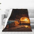 thumbnail image 1 of Balery Cozy Tree Hole Cabin Manta de Felpa Suave y Acogedora – Cobija de Franela Aterciopelada para Cama, Lavable y Cálida para Sofá, Mascotas, Transpirable-50"x40", 1 of 7