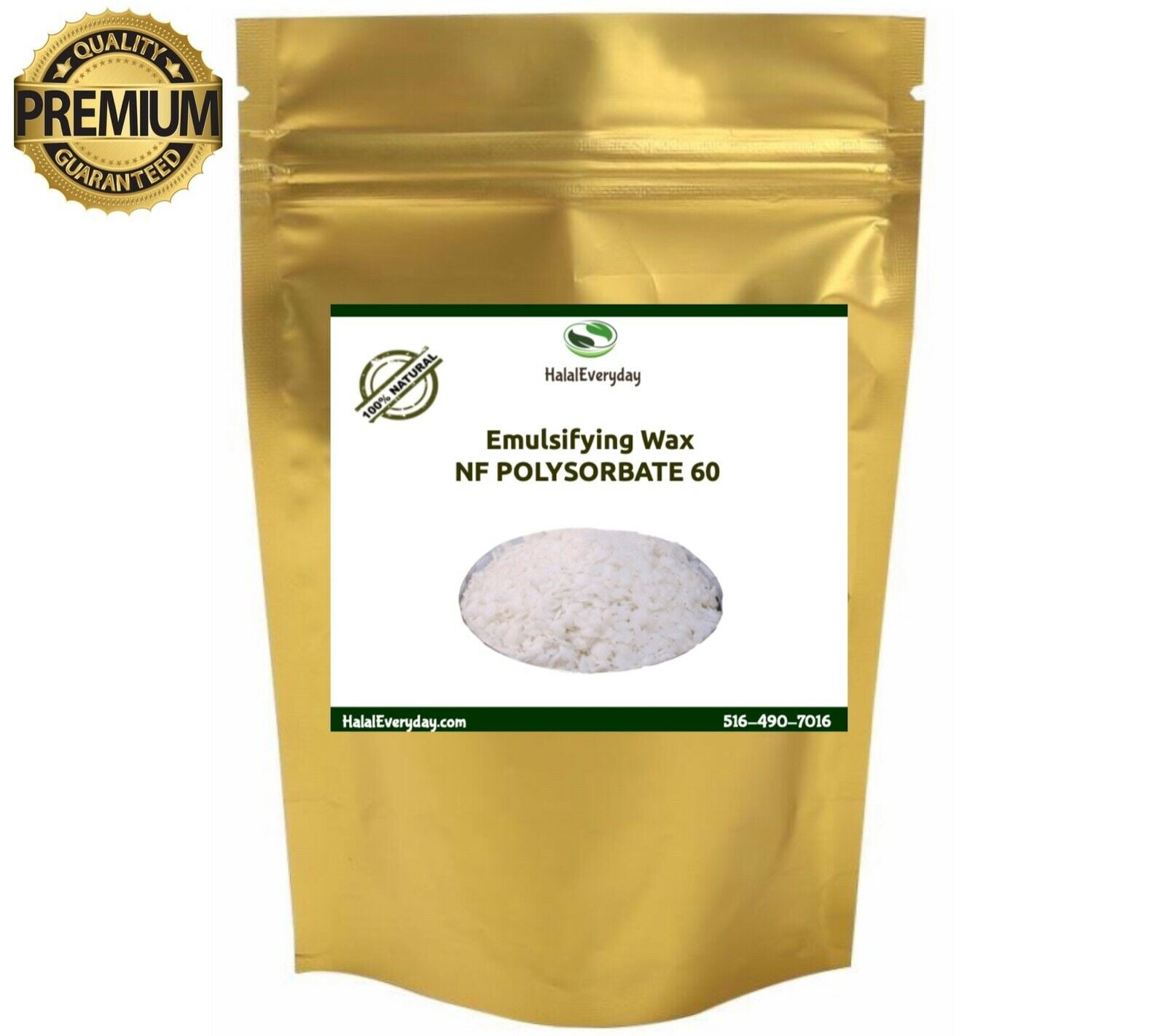 EMULSIFYING WAX NF POLYSORBATE 60 PURE POLAWAX 100% PURE 2 OZ to 23 LBS