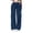 Navy, variant on QQZ Wide Leg Cargo Joggers Pants For Women, Elastic Waist Drawstring Casual Track Pants, Daily Lounging Errands Travel Outfits