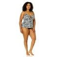 thumbnail image 5 of Women's Plus Size Wild Cat Ring Easy Tankini Swim Top, 5 of 7