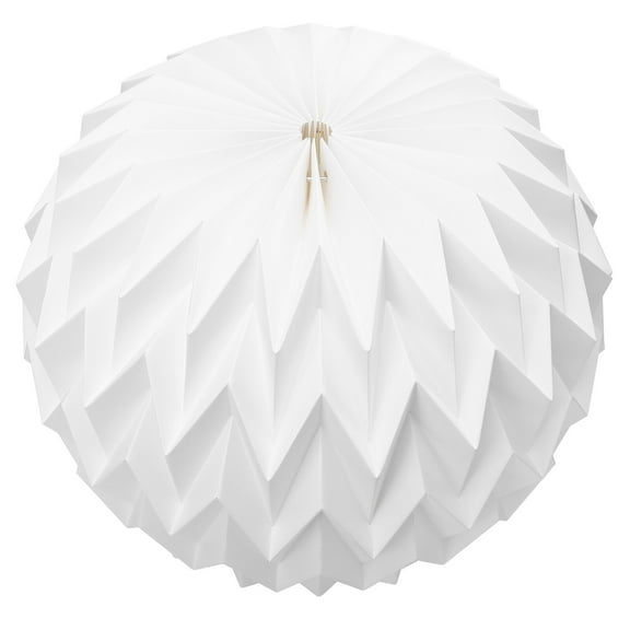 LEORX Chandelier Lamp Shade White Folding Paper Hanging Light Cover for Stylish Home Decor