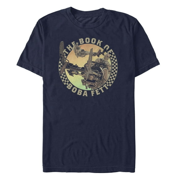 Men's Star Wars: The Book of Boba Fett Tusken Raiders on Speeders  Graphic Tee Navy Blue 3X Large