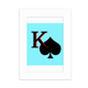 thumbnail image 1 of Poker K de espadas Marco de Fotos de escritorio imagen Blanco Pintura arte 5x7 pulgadas, 1 of 4