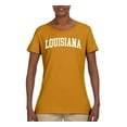 thumbnail image 2 of Wild Bobby State of Louisiana College Style Women Graphic Tee, 2 of 6